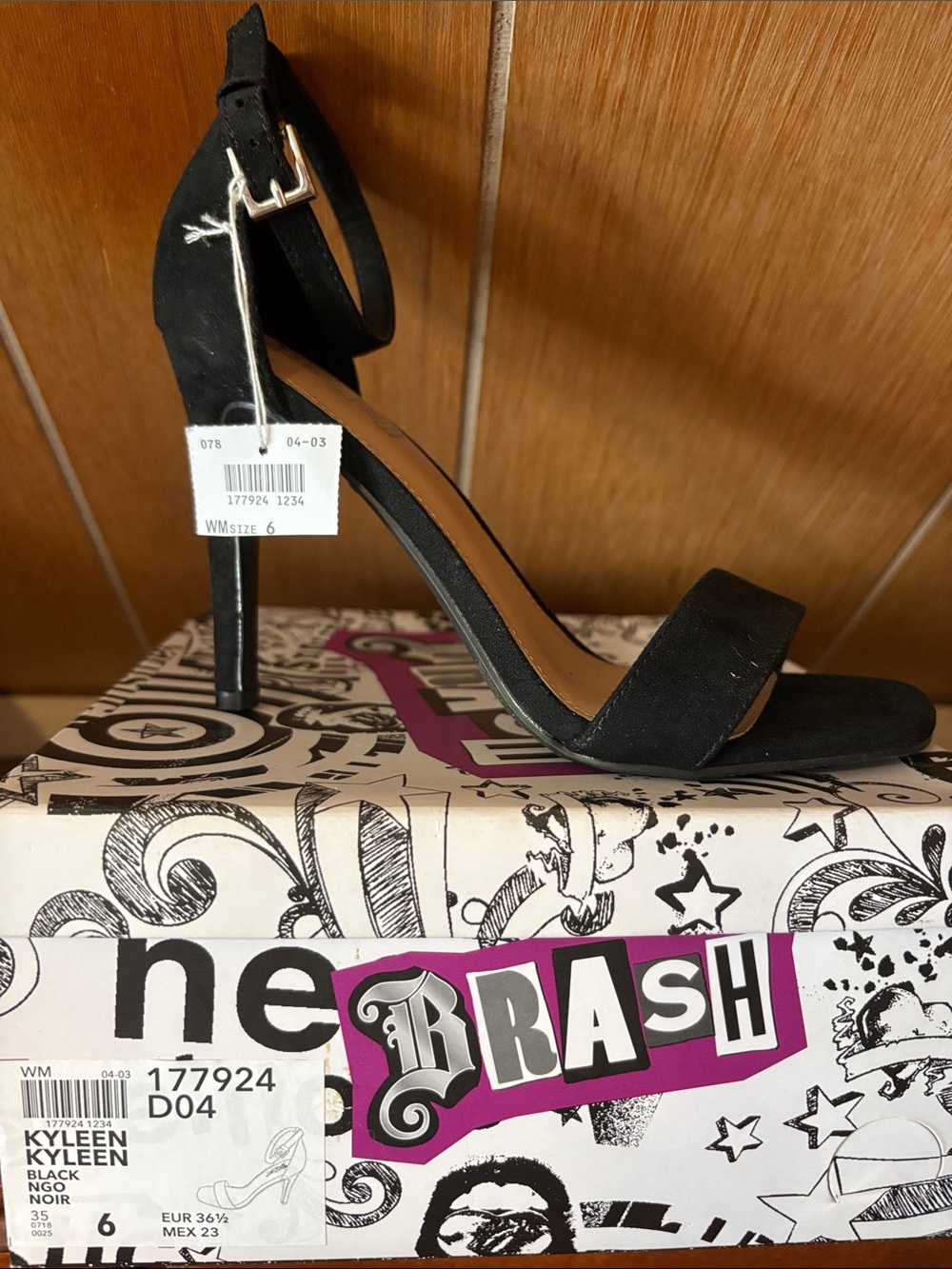 Brash Kyleen Black Suede